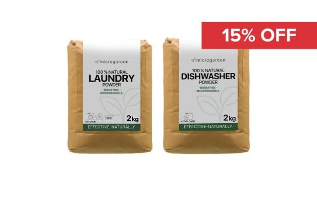15% Off Microgarden 100% Natural Dishwasher & Laundry Powder Cover Image